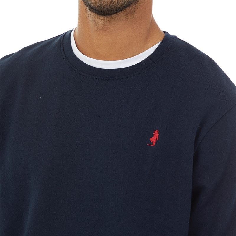Herren - Sweatshirt mit Rundhalsausschnitt Dunkelsaphir - Bild 3