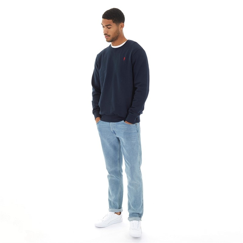 Herren - Sweatshirt mit Rundhalsausschnitt Dunkelsaphir - Bild 4