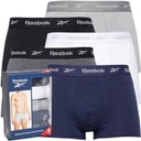 Herren - Boyes Trunks Fünferpack Schwarz/Weiß/Grey Marl/Navy/Charcoal Marl