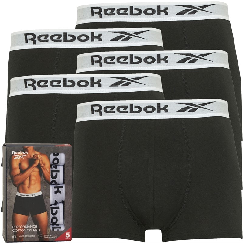 Reebok Herren - Kawan Trunks Fünferpack - Schwarz