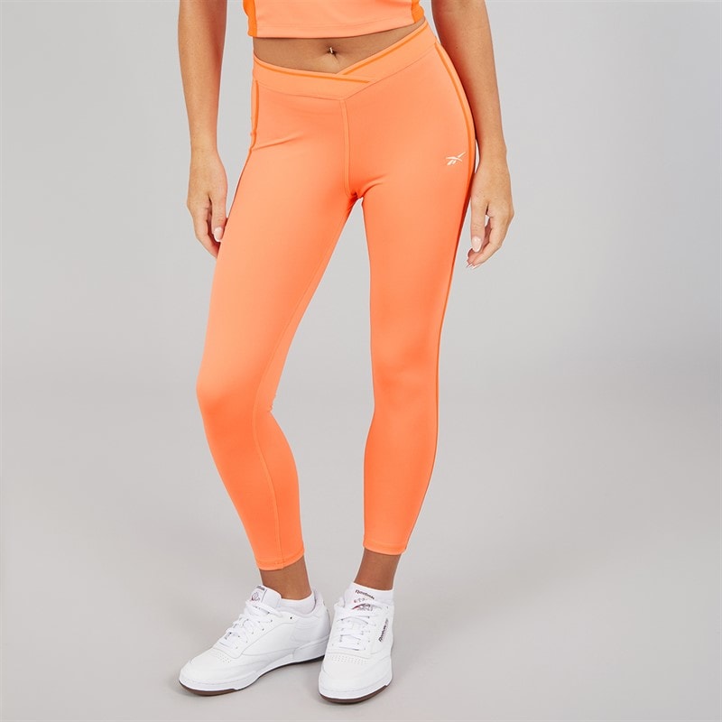 Damskie legginsy team 7/8 z wysokim stanem i dopasowanymi nogawkami Supercharged Coral – zdjęcie  3