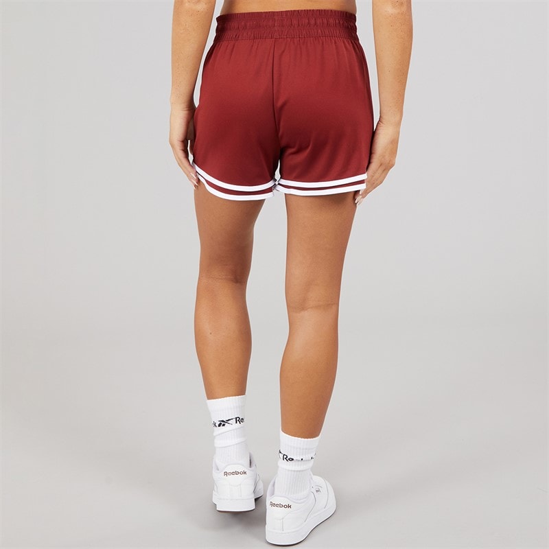 Damskie szorty treningowe id train z dzianiny Rich Maroon – zdjęcie  2