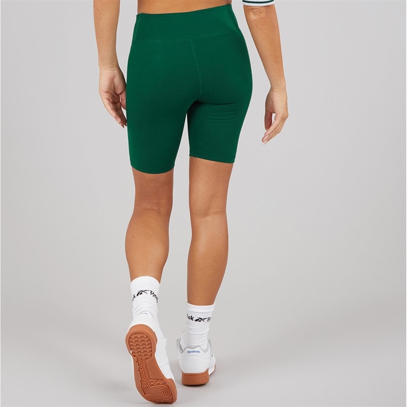 Damen - Reebok Identity Enganliegende Shorts mit Kleinem Logo Collegiate Green - Bild 2