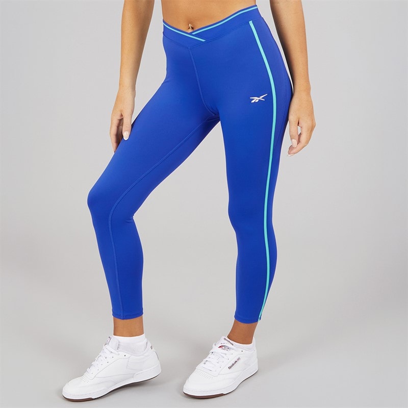 Damen - Team 7/8 Hochtaillierte Eng anliegende Leggings Boundless Blue - Bild 3