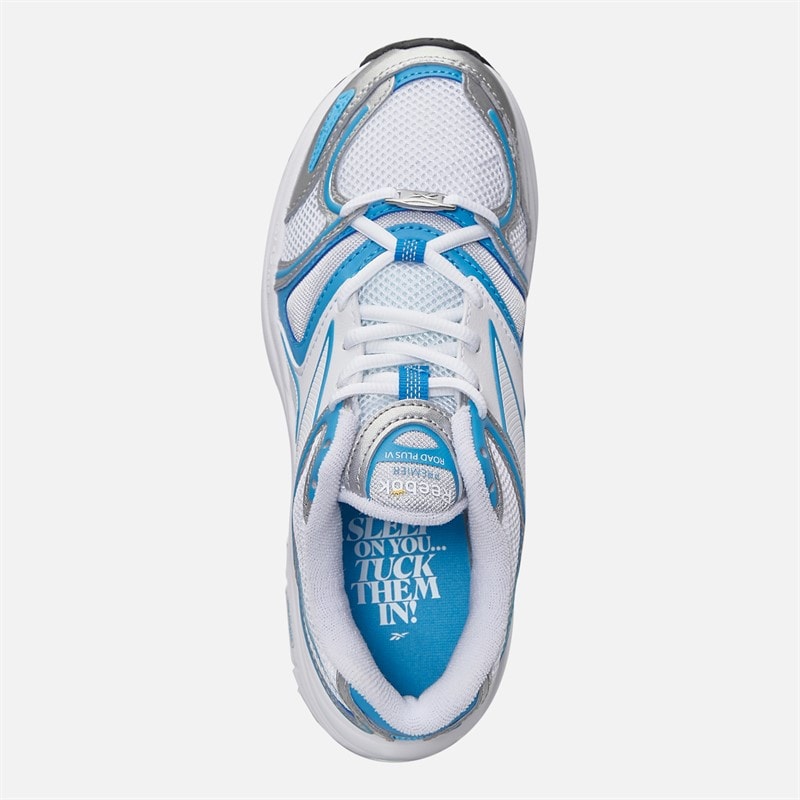 Dames x angel reese rbk premier road plus vi trainers Metallic/Always Blue/Wit - Afbeelding 4