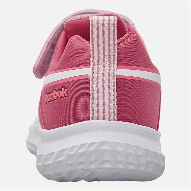 Chaussures de course neutres à lacets élastiques et bride supérieure rush runner filles Dusty Rose/Studio Pink/Blanc - Image 3