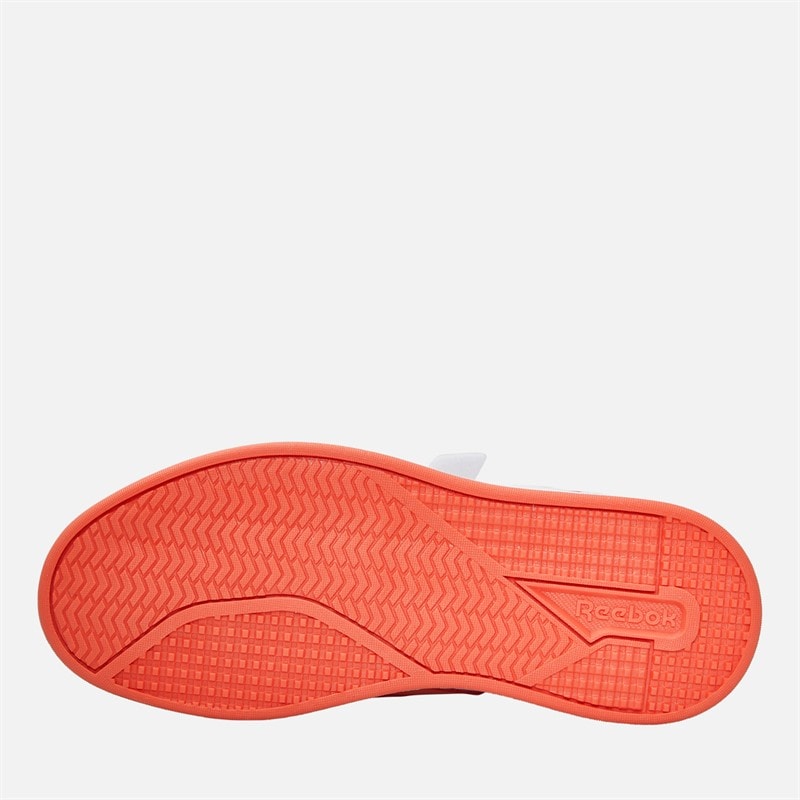 Baskets Royal Prime 2.0 à deux sangles auto-agrippantes filles Blanc/Sunset Coral/Sunkissed Orange - Image 2