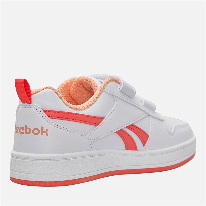 Baskets Royal Prime 2.0 à deux sangles auto-agrippantes filles Blanc/Sunset Coral/Sunkissed Orange - Image 5
