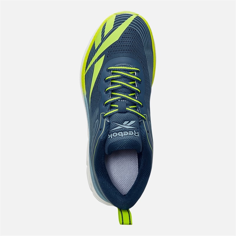 Chaussures de course route Strider neutres junior Athletic Blue/Warped Blue/Acid Yellow - Image 4