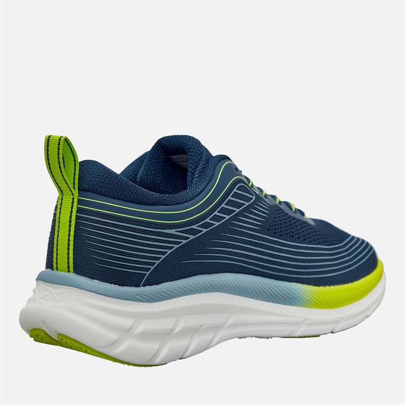 Chaussures de course route Strider neutres junior Athletic Blue/Warped Blue/Acid Yellow - Image 5