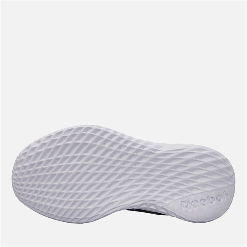 Reebok Chaussures de course neutres Rush Runner 5 à lacets élastiques bébé - Noir/Noir/Blanc - Image 2