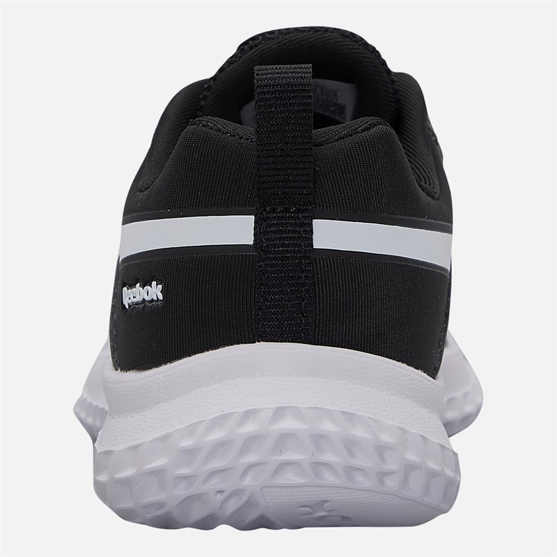 Reebok Chaussures de course neutres Rush Runner 5 à lacets élastiques bébé - Noir/Noir/Blanc - Image 3