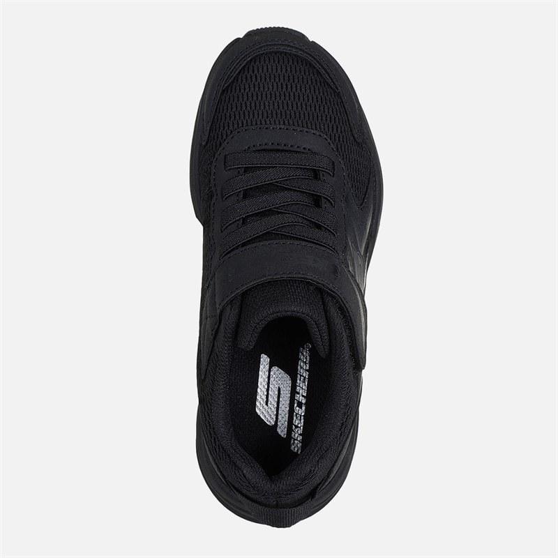 SKECHERS Chłopcy sneakersy microspec tread - Czarny – zdjęcie  4