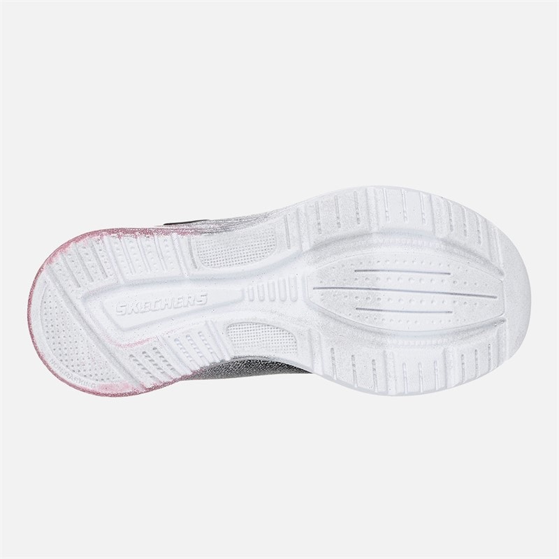 SKECHERS Chłopcy dziewczęce sneakersy microspec max advance glitz - Czarny – zdjęcie  2