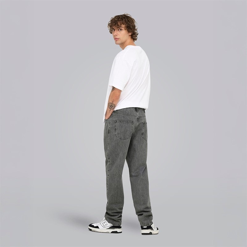 Heren tye loose tape jeans Medium Grey Denim - Afbeelding 2