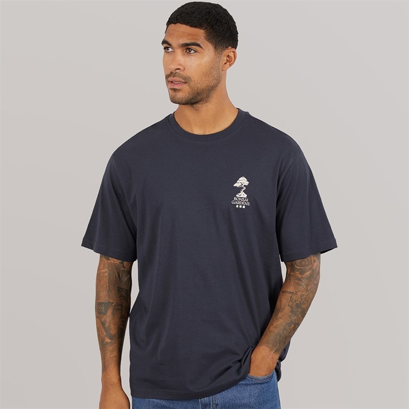 Heren tristan relaxed bonsai t-shirt Donker Navy - Afbeelding 2
