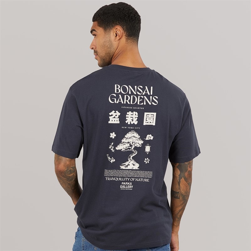 Heren tristan relaxed bonsai t-shirt Donker Navy - Afbeelding 3