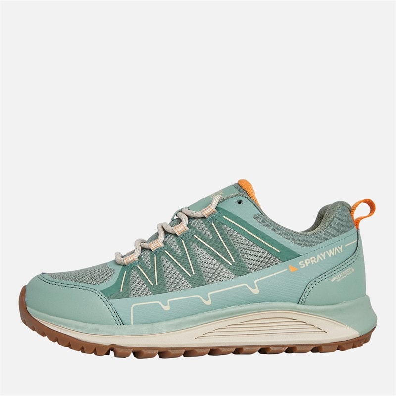 Dames burbage 2 lage hydrodry waterdichte wandelschoenen Mint/Granietgroen - Afbeelding 1