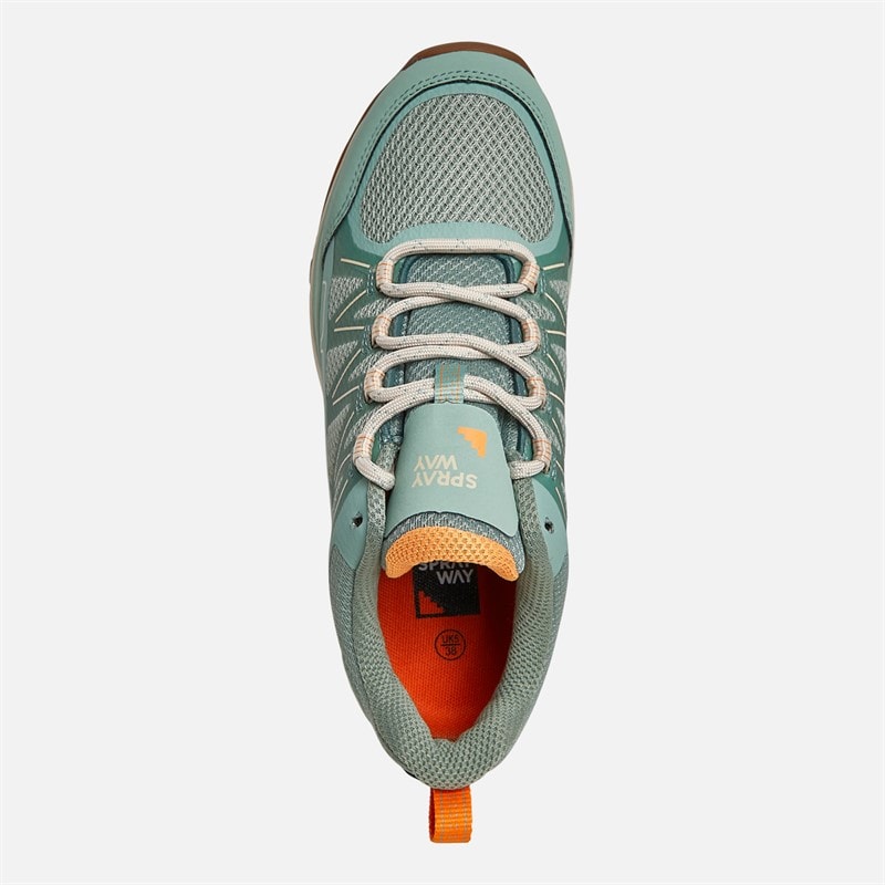 Dames burbage 2 lage hydrodry waterdichte wandelschoenen Mint/Granietgroen - Afbeelding 4