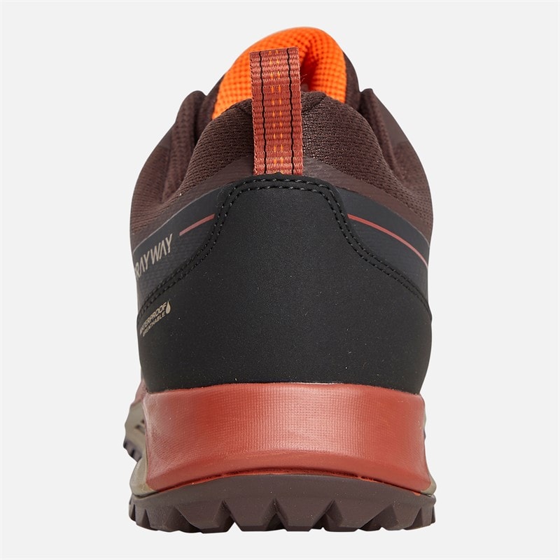 Heren burbage 2 lage hydroDRY waterdichte trail wandelschoenen Bruin/Chocolate Plum - Afbeelding 3