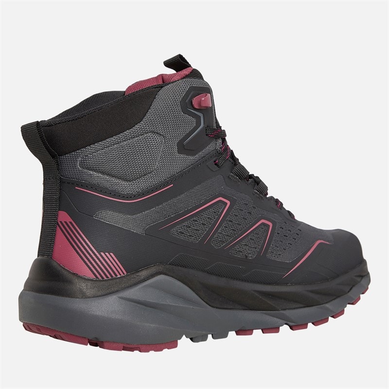 Damen - Higger 2 Mid HydroDRY Wasserdichte Trail-Walking-Stiefel Schwarz/Lila - Bild 5