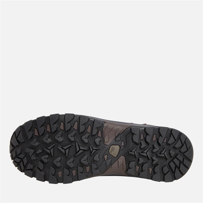 Heren hordan nubuck leren hydroDRY waterdichte trail wandelschoenen Bruin - Afbeelding 2