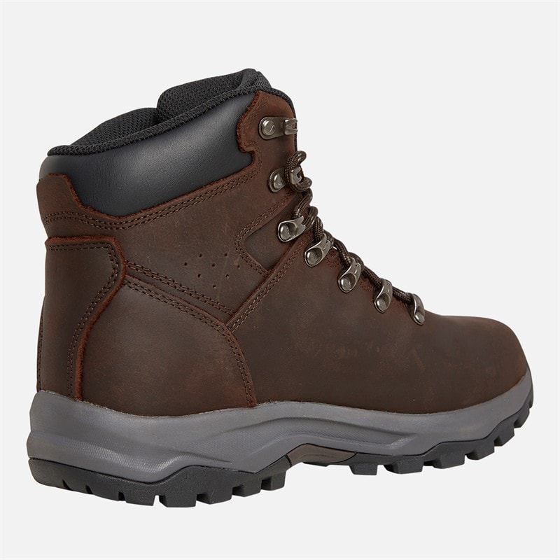 Heren hordan nubuck leren hydroDRY waterdichte trail wandelschoenen Bruin - Afbeelding 5