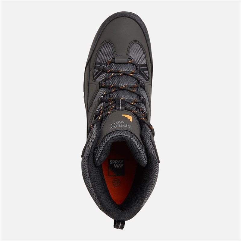 Heren winhill mid hydroDRY waterdichte trailwandelboots Zwart - Afbeelding 4
