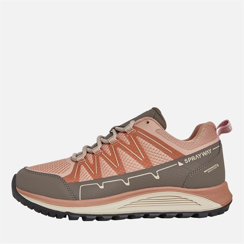 Chaussures de marche imperméables basses Burbage 2 hydroDRY femmes Rose/Major Marron - Image 1