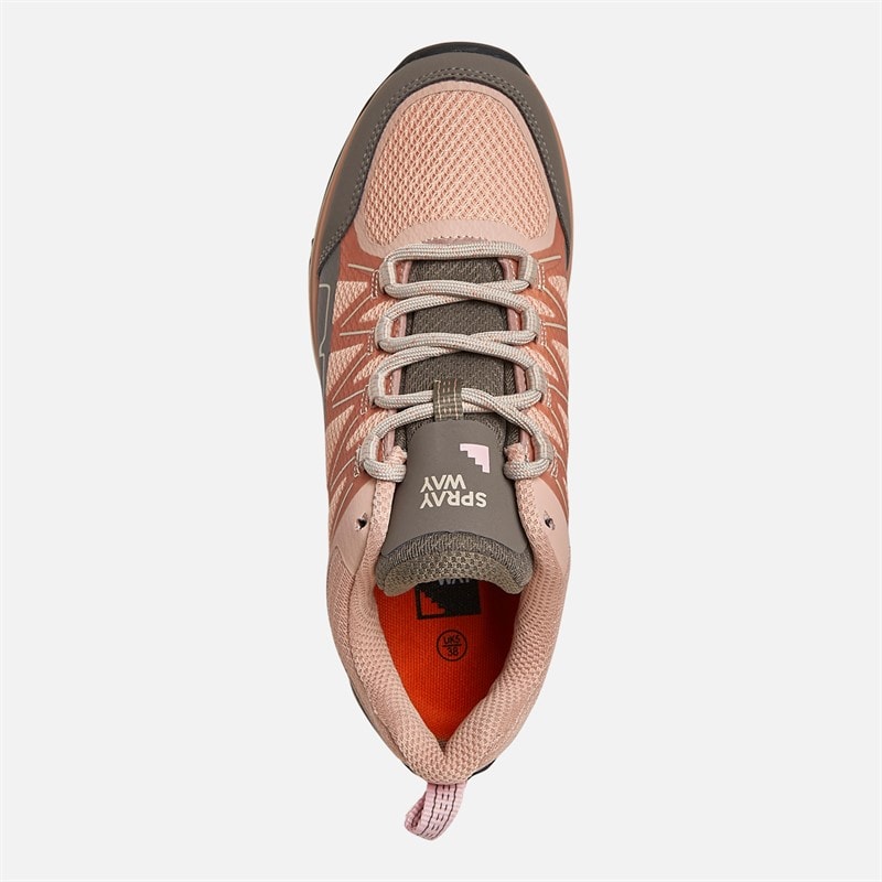 Chaussures de marche imperméables basses Burbage 2 hydroDRY femmes Rose/Major Marron - Image 4