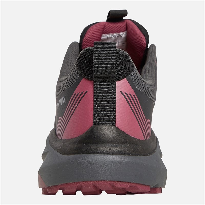 Dames higger 2 hydroDRY waterdichte trail wandelschoenen Zwart/Purple - Afbeelding 3