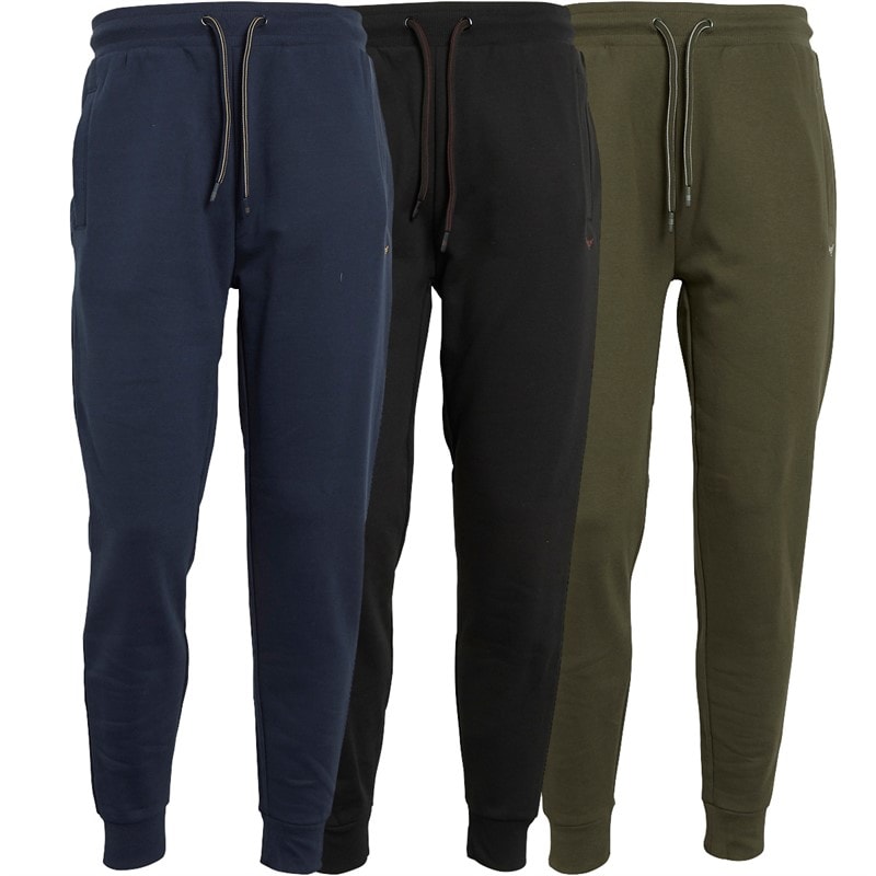 Herren - Trifoliate Jogginghosen Dreierpack Schwarz/Navy/Khaki - Bild 3