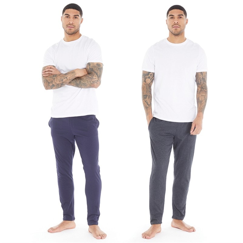 Mężczyźni dresowe spodnie rene w opakowaniu 2 sztuk Charcoal/Navy – zdjęcie  4