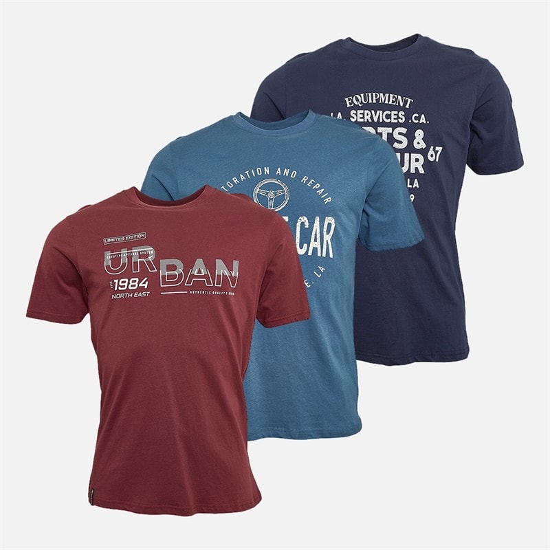 Herren - Baronet T-Shirts Dreierpack Multi - Bild 1
