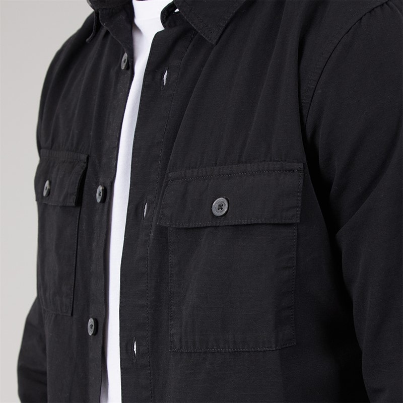 Herren - Mini-Hemdjacke Schwarz - Bild 3