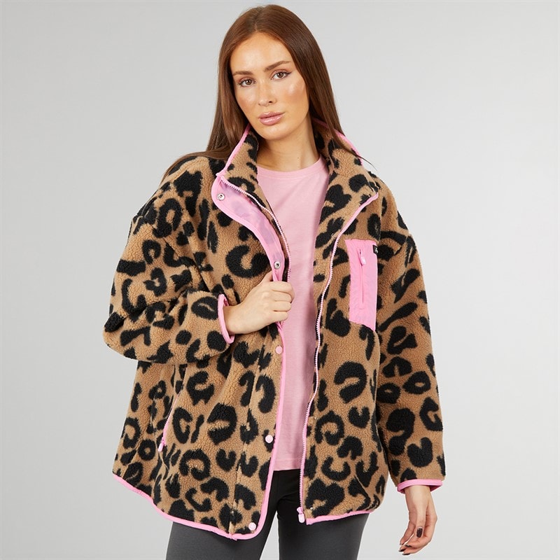 Damskie kurtka z polaru avenue borg Leopard – zdjęcie  1