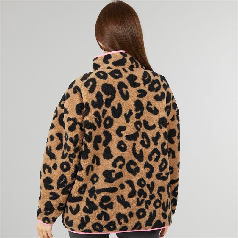 Damskie kurtka z polaru avenue borg Leopard – zdjęcie  2