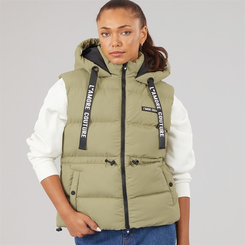 Gilet court starling femmes Kaki - Image 3