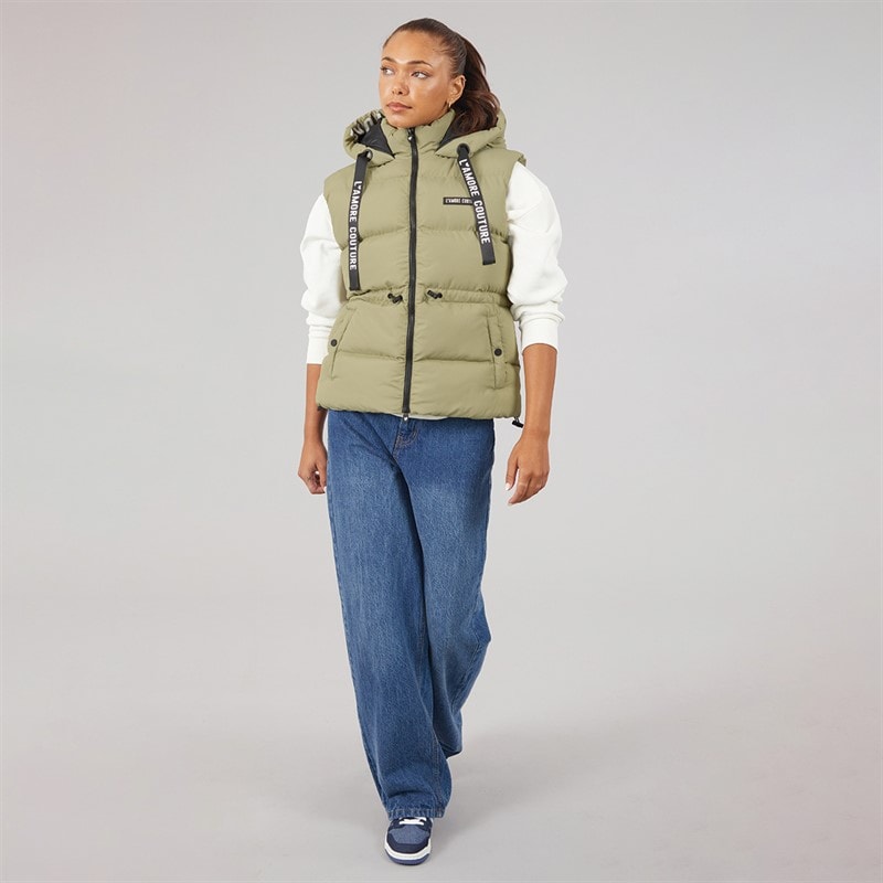 Gilet court starling femmes Kaki - Image 4