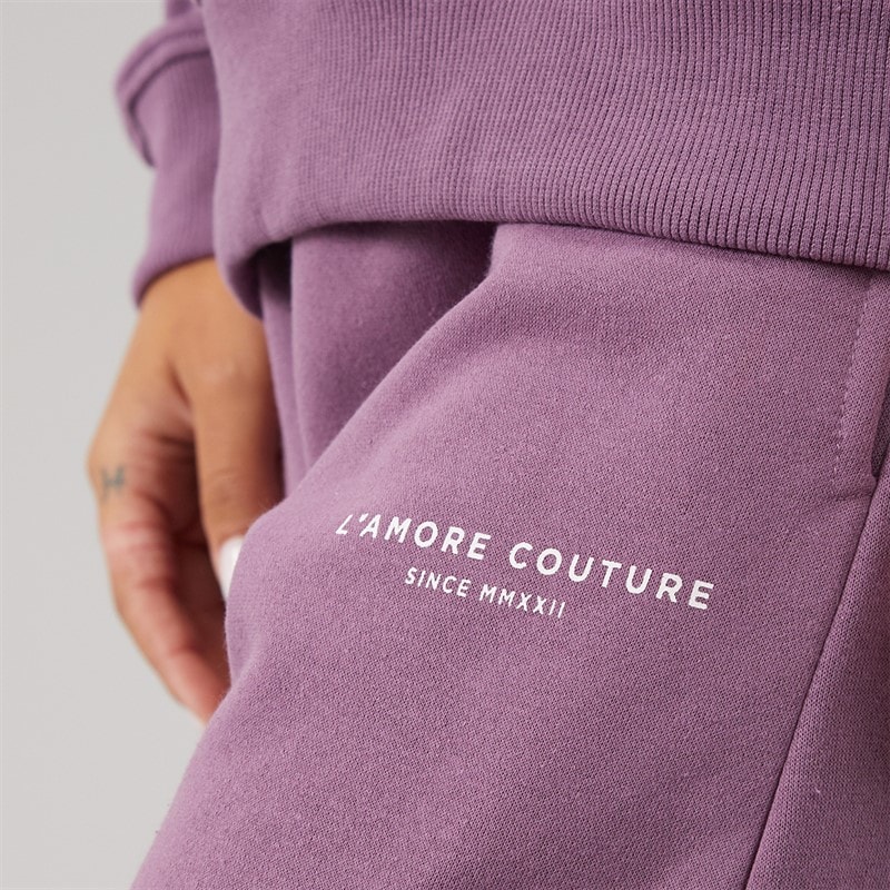 Damen - Novalie Jogginghose mit Weitem Bein Grape - Bild 3