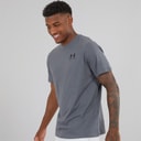 Herren - UA Sportstyle Kurzarm-T-Shirt mit Linker Brustprint Castlerock/Schwarz