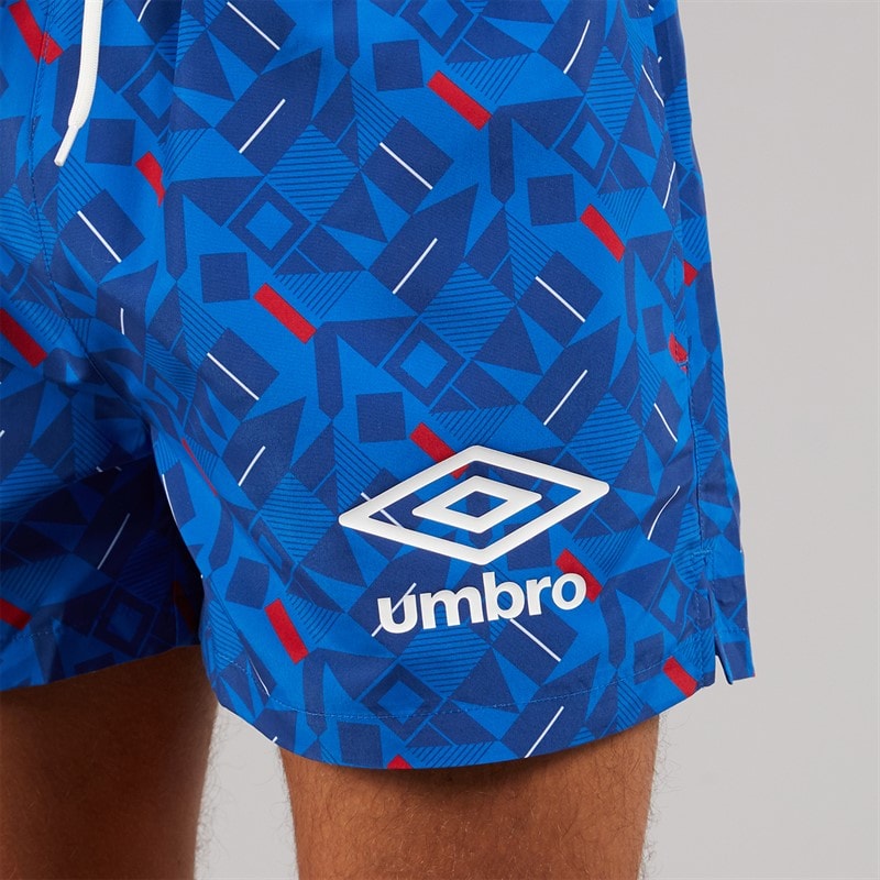 Herren - Racer Badehose Blau/Rot/Weiß - Bild 3