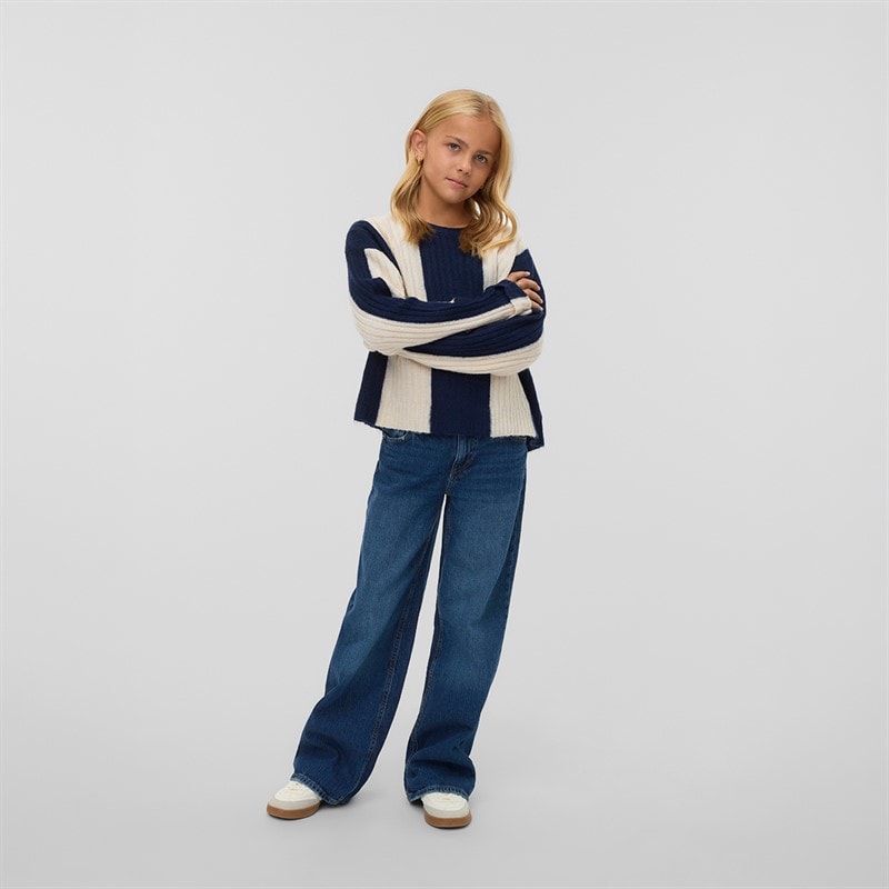 Vero Moda Mädchen - Jojo Pullover - Navy Blazer - Bild 3