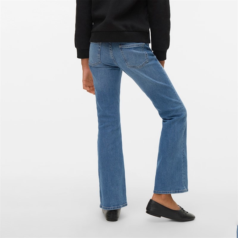 Mädchen - Flash Schlagjeans Mittelblau Denim - Bild 2
