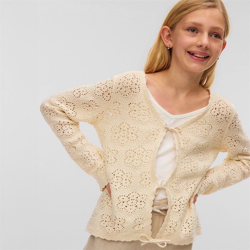 Vero Moda Mädchen - Ava Cardigan mit Bindeband - Birch - Bild 1