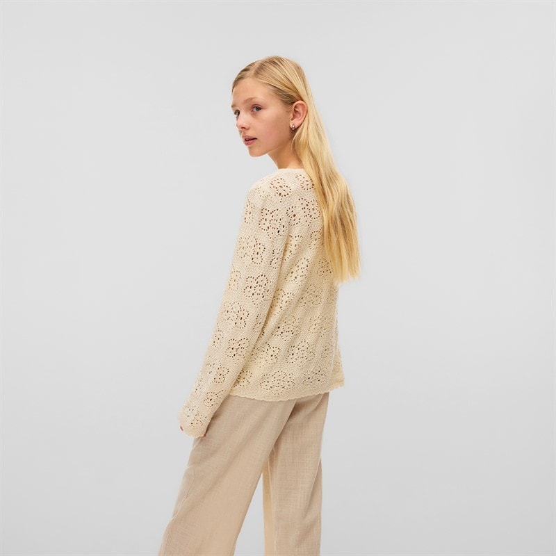 Vero Moda Mädchen - Ava Cardigan mit Bindeband - Birch - Bild 2