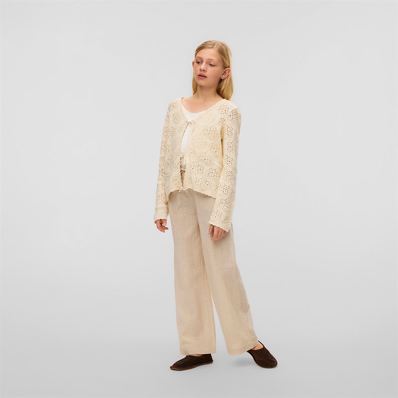 Vero Moda Mädchen - Ava Cardigan mit Bindeband - Birch - Bild 3