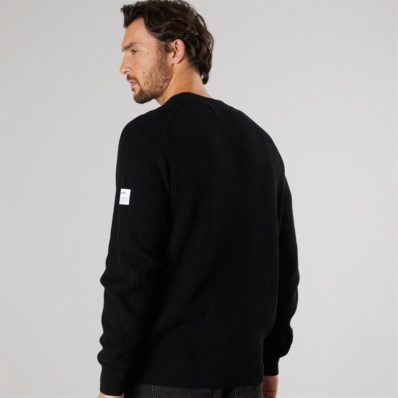 Pull en maille hommes Noir - Image 2
