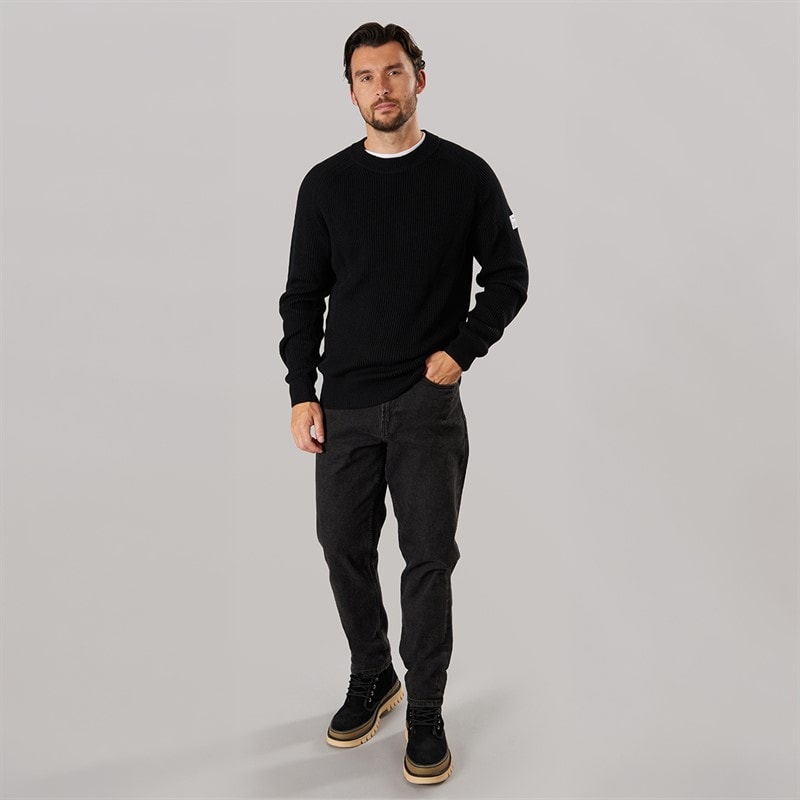 Pull en maille hommes Noir - Image 3