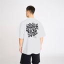 Heren tas print t-shirt Wit